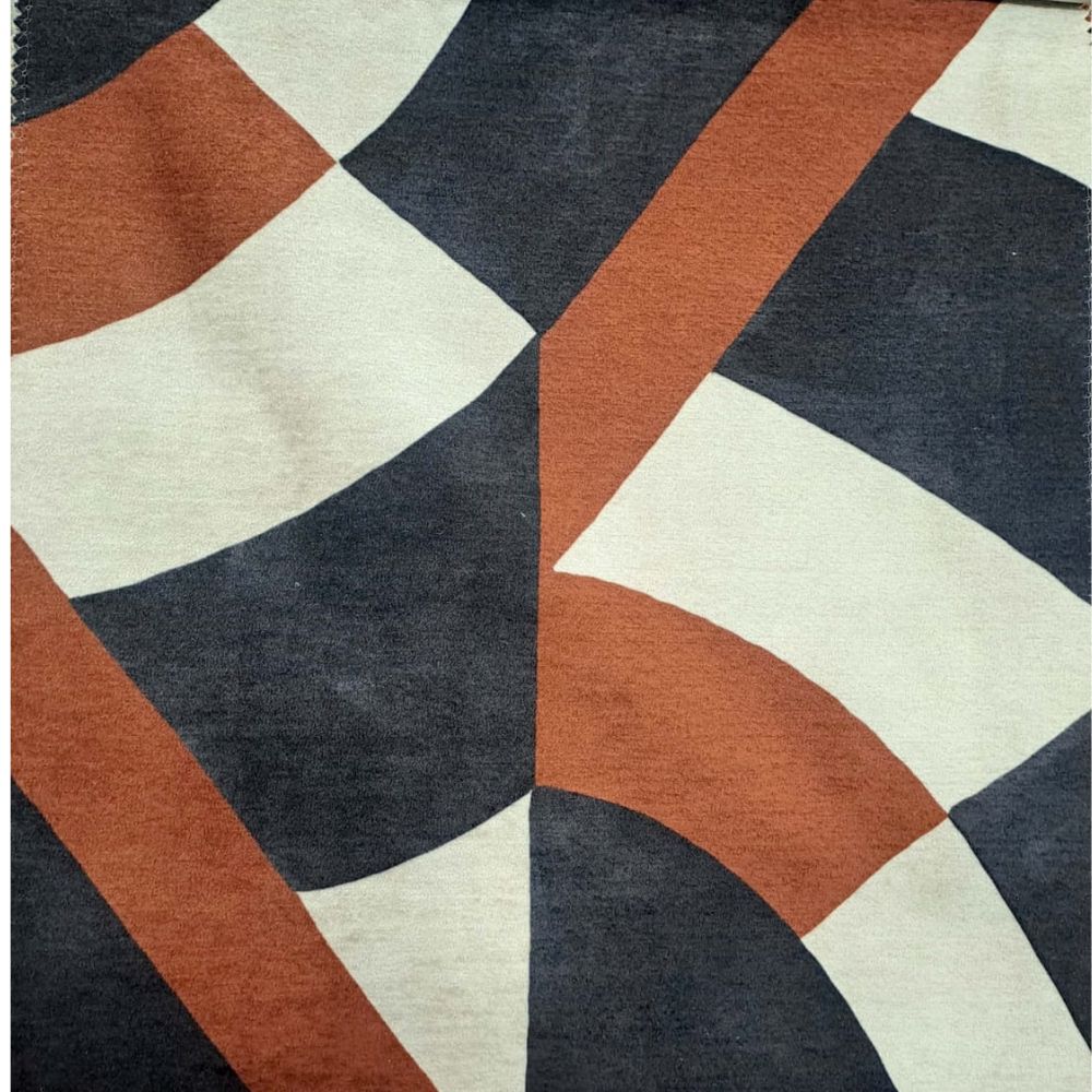 BEYOND BLACK GEOMETRIC UPHOLSTERY POLYESTER  FABRIC