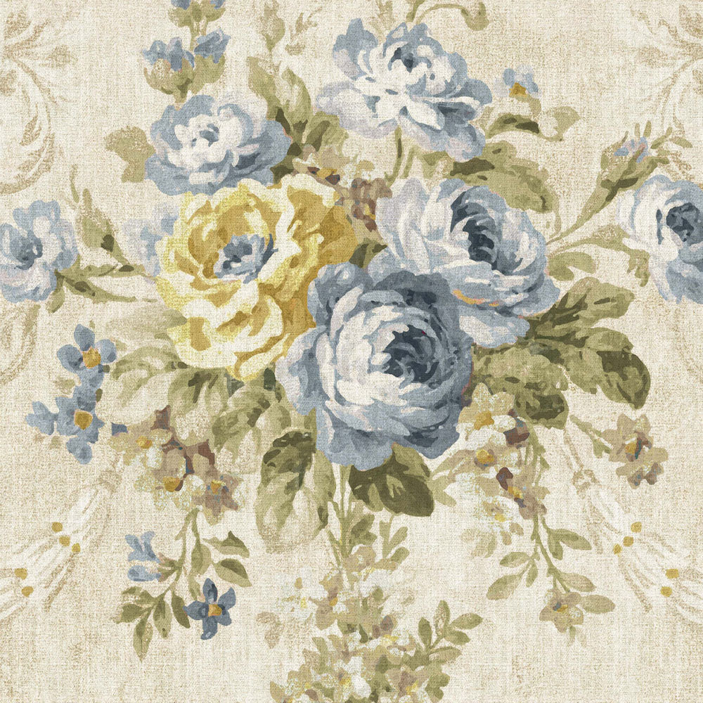 English Classic-Alluring  Galaxy printed  flower curttain fabric GL 29