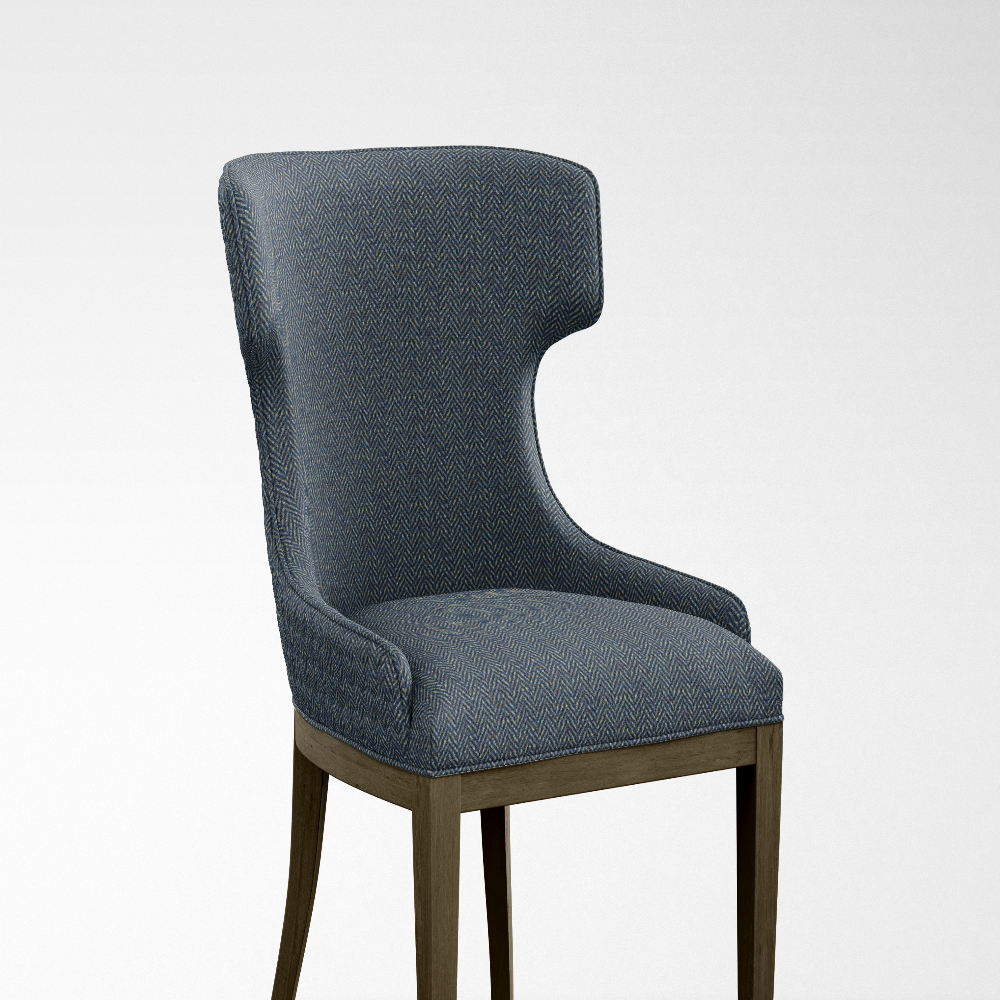 CASCADE UPHOLSTERY POLYESTER  DARK BLUE FABRIC VT - 701