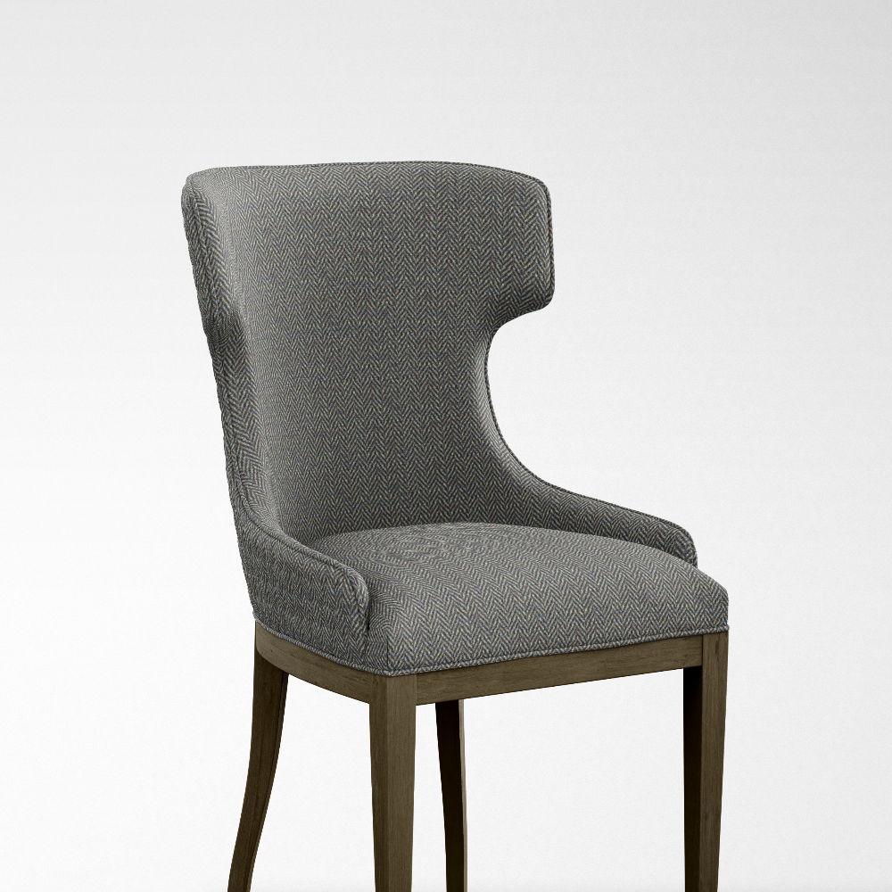 CASCADE II VELVET UPHOLSTERY TEXTUTE GRAY  FABRIC