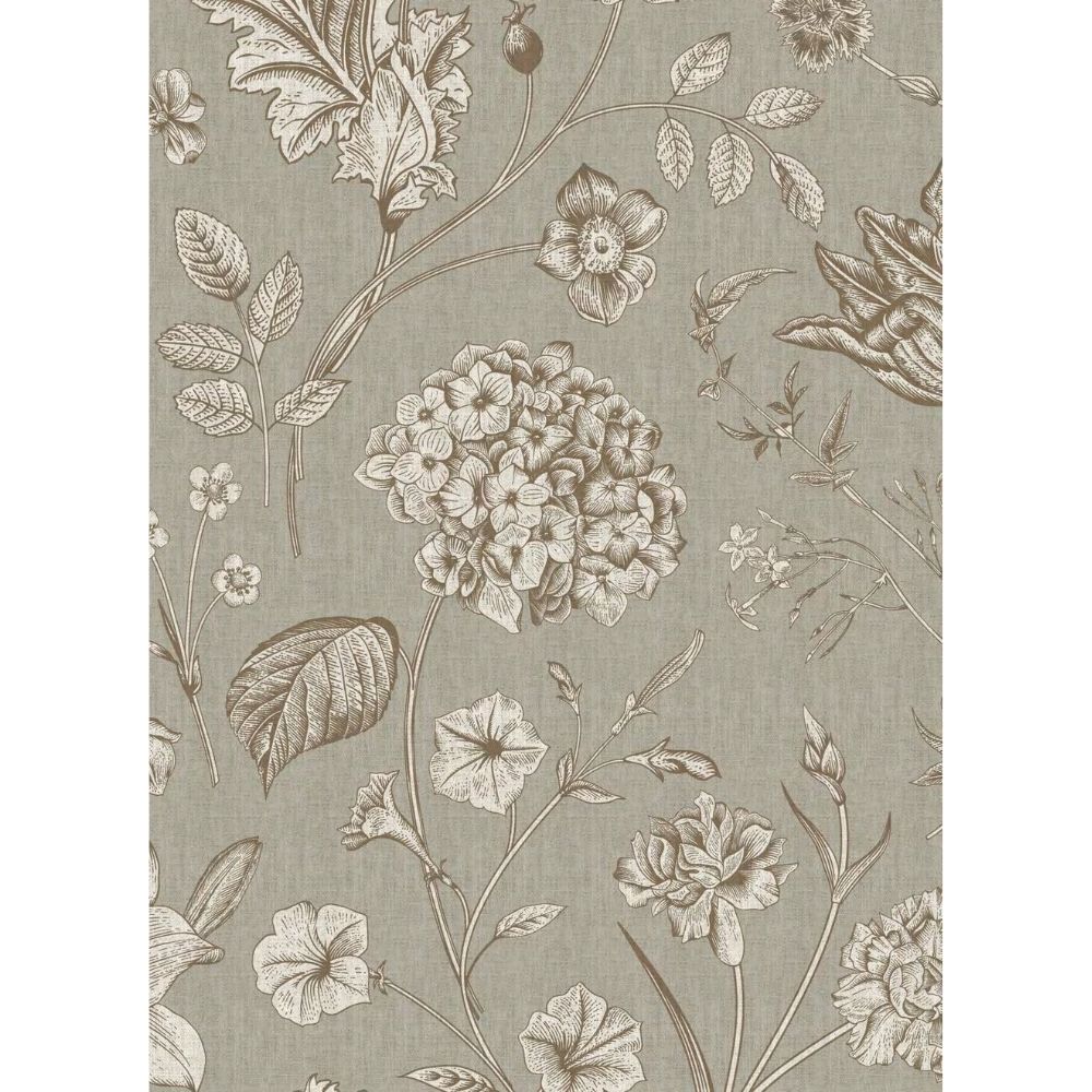 INDIAN SUMMER PRINTED BEIGE FLOWERING  FABRICS