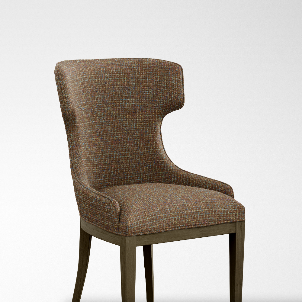 CASCADE II VELVET POLYESTER UPHOLSTERY TEXTURE BROWN  FABRIC