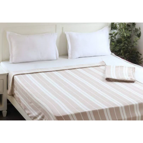 WIDE STRIPE Single bed AC blanket & Dohar