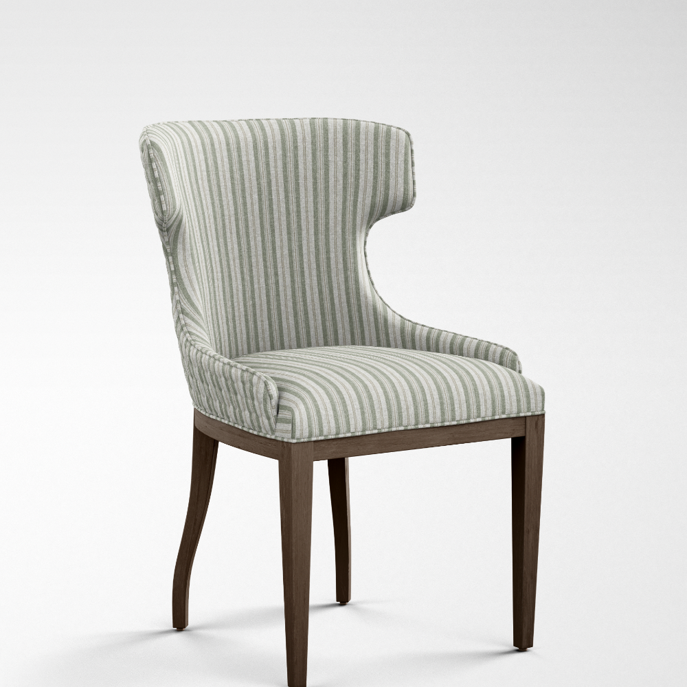 GEOMETRIC FINEPRINT GRAY STRIPE UPHOLSTERY FABRICS