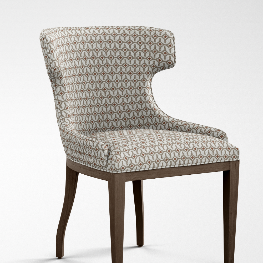 Geometric Fineprint POLYESTER GEOMETRIC  UPHOLSTERY FABRICS
