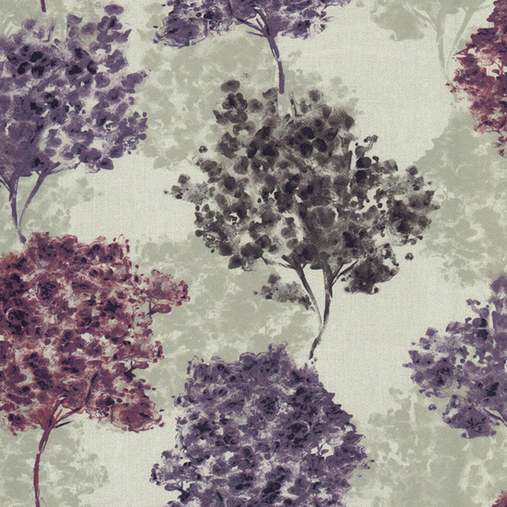 OCEAN PRINT POLYESTER TREE MAIN CURTAIN FABRIC