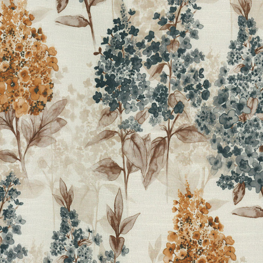 ICON POLYESTER FLOWER PRINT MAIN CURTAIN FABRIC