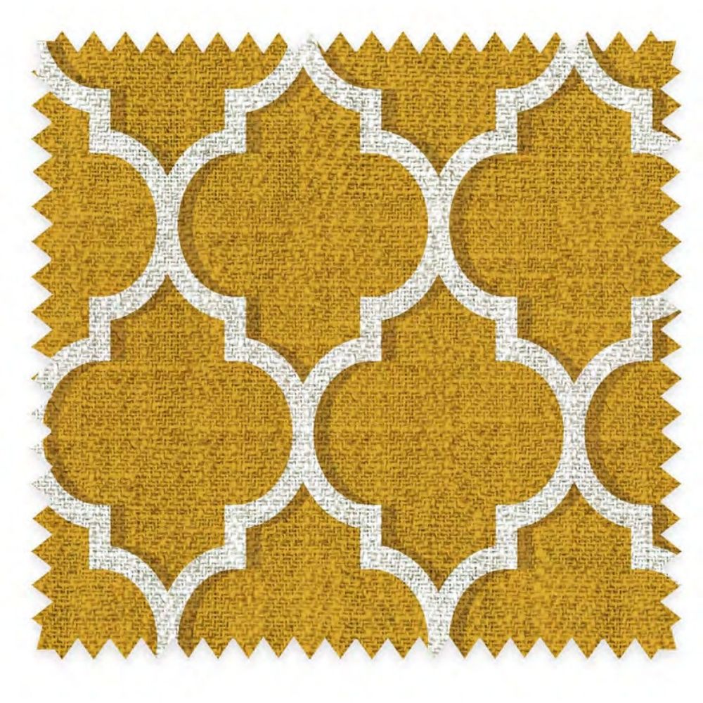THE WHITE UPHOLSTERY GEOMETRIC  POLYESTER LINEN CO FABRICS