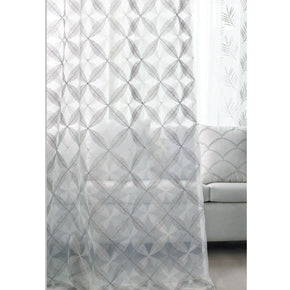 EVA EMBROIDERY GEOMETRIC  SHEER CURTAIN  FABRICS 801
