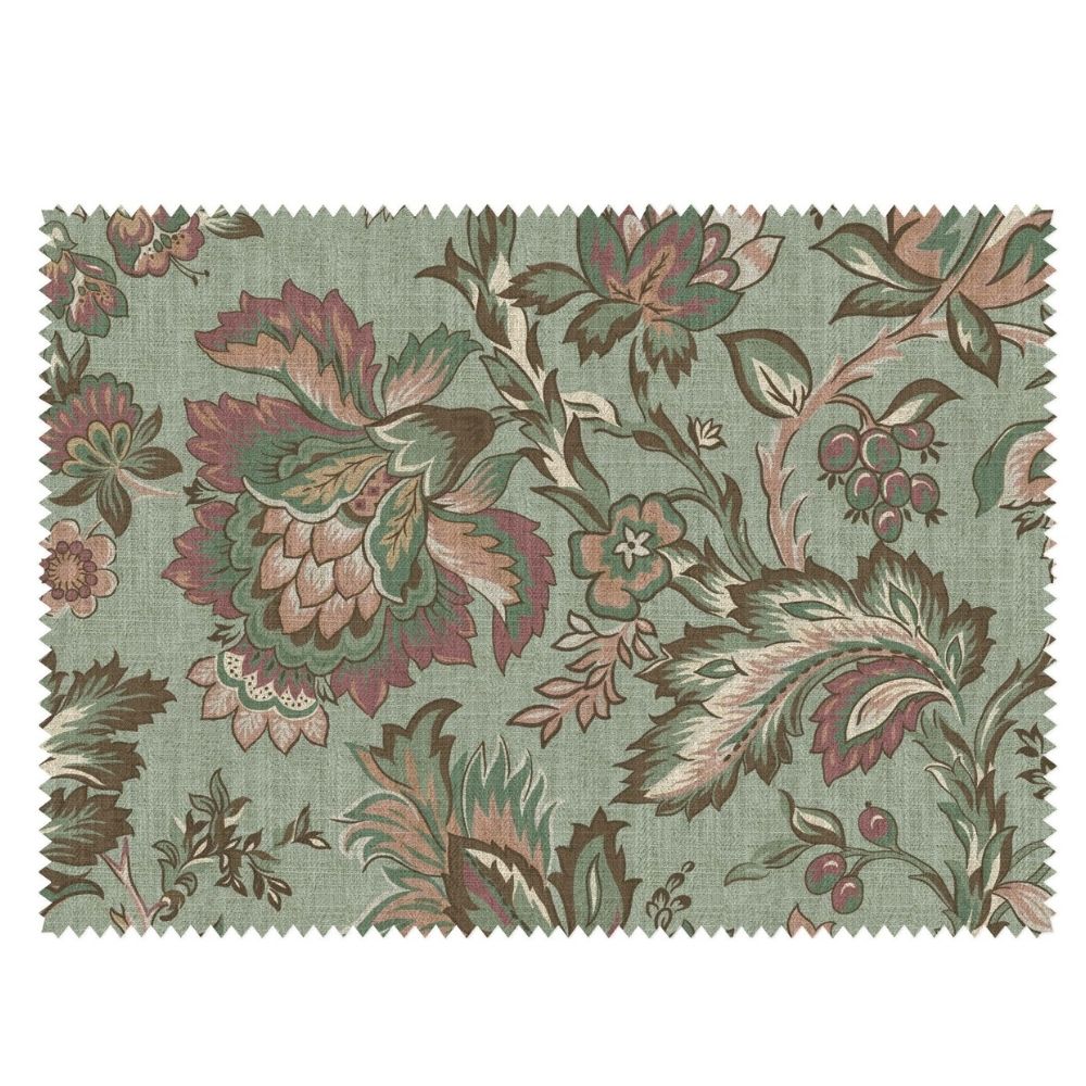 HAVELI PRINTED POLYESTER LINEN CURTAIN  FABRICS CA 02