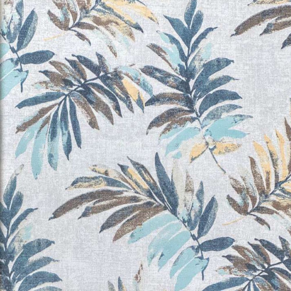 MONACO BLUE LEAF PRINT HOME DECOR  WALLPAPERS   FOR WALL
