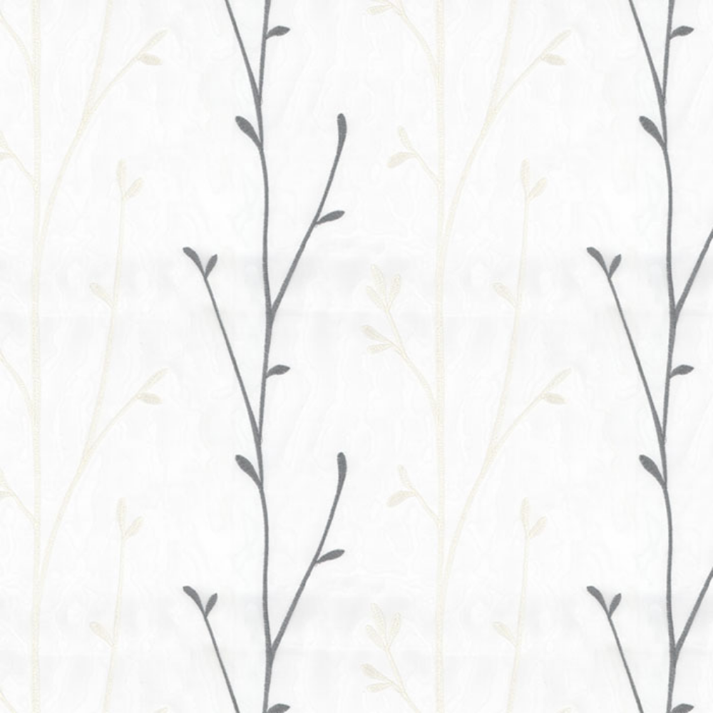 EMBROIDERY MAJESTIC TREE POLYESTER  SHEER CURTAIN  FABRICS B