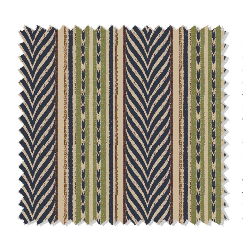 DURBAR VELVET UPHOLSTERY HERRINGBONE STRIPE FABRICS 904