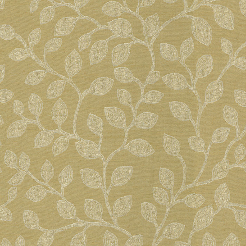 HILTON JACQUARD LEAF MAIN CURTAIN  FABRIC