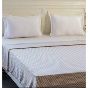 Eleanor King Size AC Blanket Stone & Natural