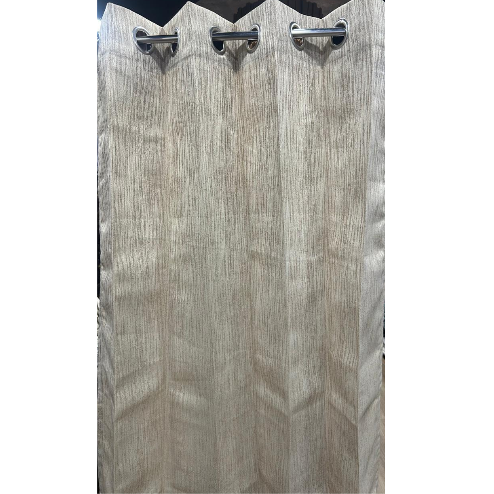 Premium Ready Curtain – Metallic Sheen Texture Beige Mist Design