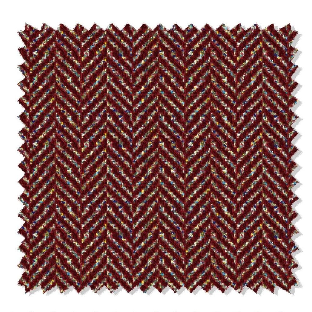DURBAR VELVET UPHOLSTERY POLYESTER HERRINGBONE BROWN FABRICS 902