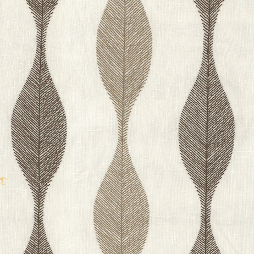 LUCY EMBROIDERY WAVES SHEER CURTAIN FABRICS