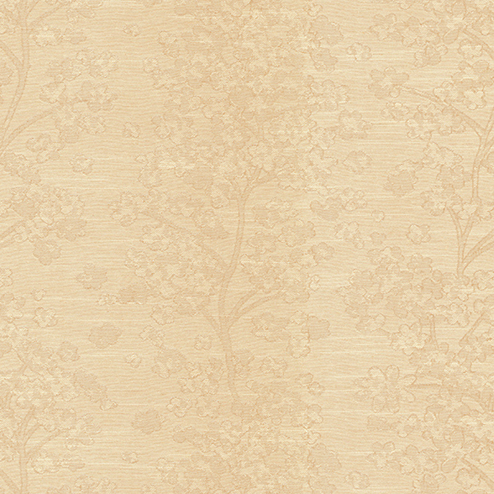 GLOSTER JACQUARD POLYESTER MAIN CURTAIN  LEAF BROWN FABRIC