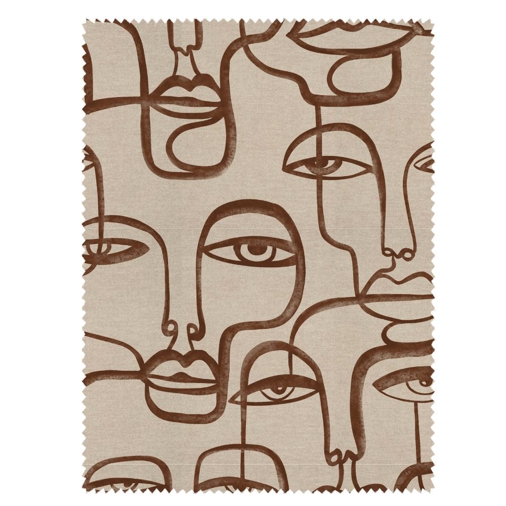 BEYOND BLACK  FACE PRINTED POLYESTER CHAIR FABRIC