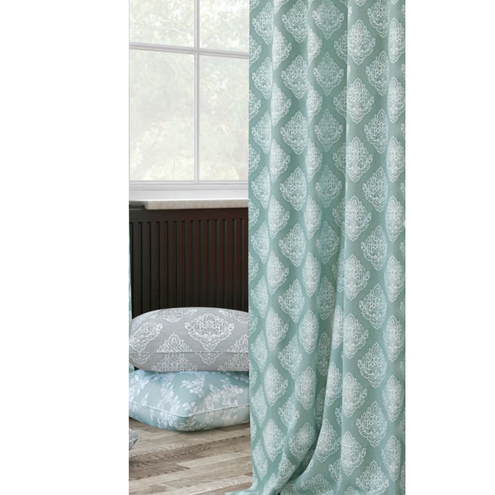 CURTAIN FABRICS  POLYESTER BASE LIGHT GREEN COTTON MAIN CURTAIN FABRIC  NEOMA