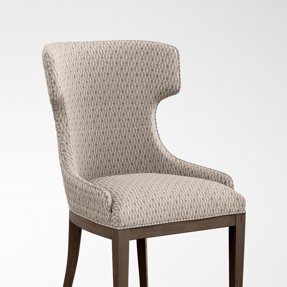 Geometric Fineprint UPHOLSTERY GEOMETRIC LIGHT BROWN FABRICS