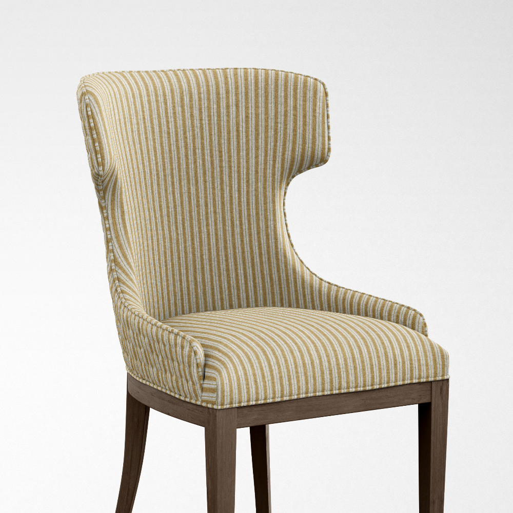 Geometric Fineprints YELLOW STRIPE  UPHOLSTERY FABRICS