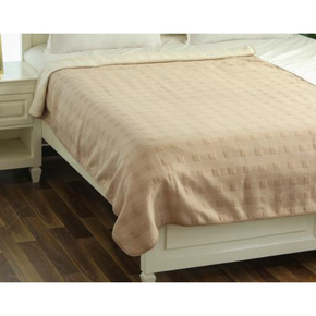 Tartan Check Single Bed Quilted Blanket