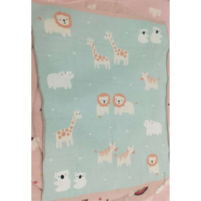 Baby Blanket FOREST ANIMAL MULTI