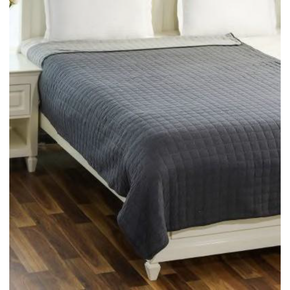 Square Check Single Bed Lightweight Quilt Blanket