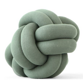Nodo-Combed Cotton Knitted Knot Pillow Honey Dew(234)
