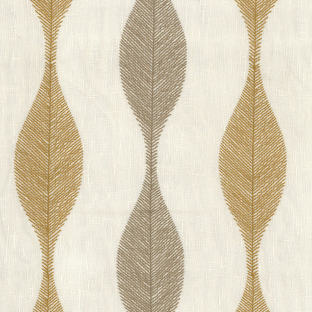 LUCY EMBROIDERY WAVES SHEER CURTAIN FABRICS