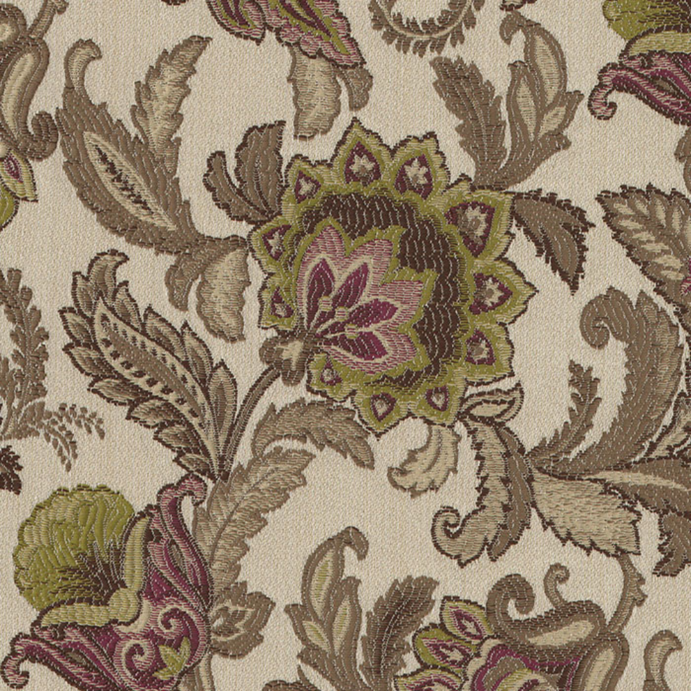 AUGUSTO JACQUARD SCROLL POLYSTER UPHOLSTERY FABRICS
