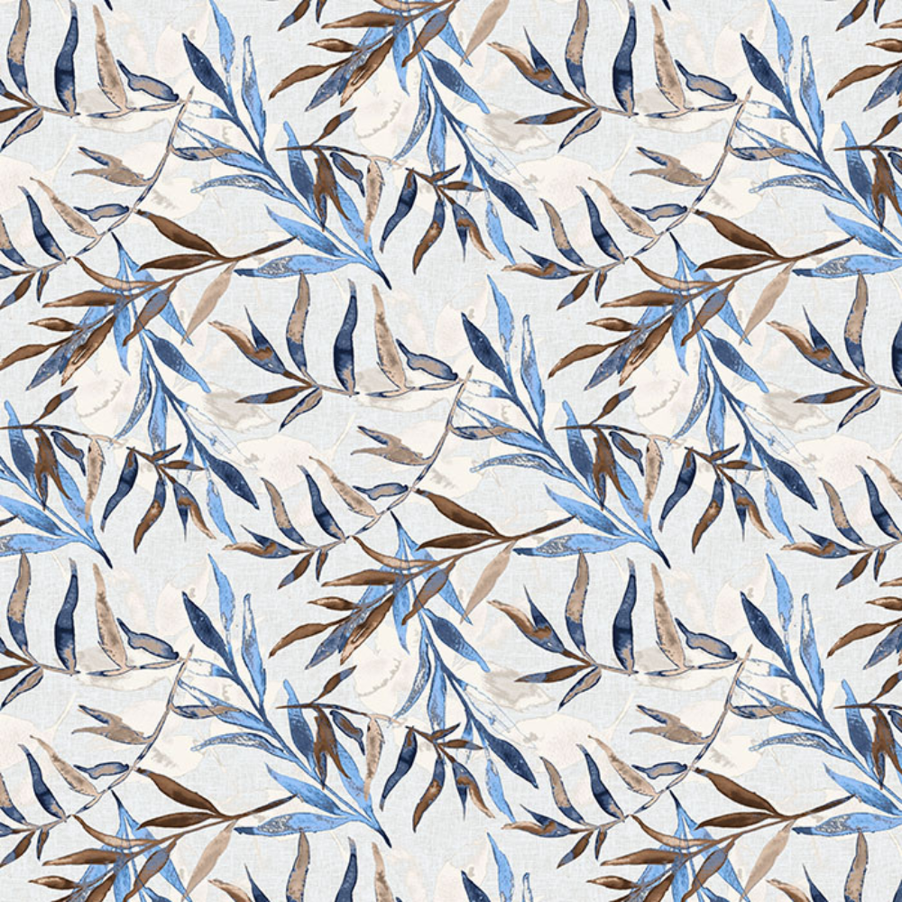 EXPRESSION  PRINT POLYESTER BIG LEAF  MAIN CURTAIN FABRIC