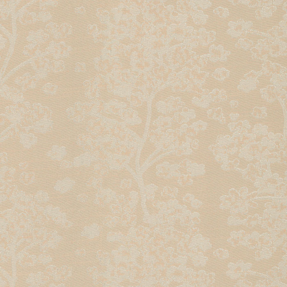 GLOSTER JACQUARD POLYESTER MAIN CURTAIN  LEAF BROWN FABRIC