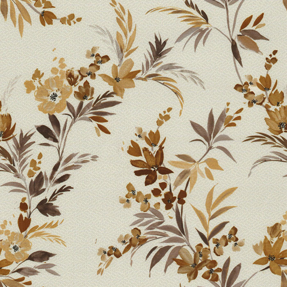OCEAN PRINT POLYESTER Big flower bird MAIN CURTAIN  FABRIC