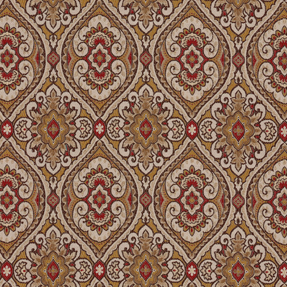 Malibu  polyester Upholstery jacquard Ogee fabrics
