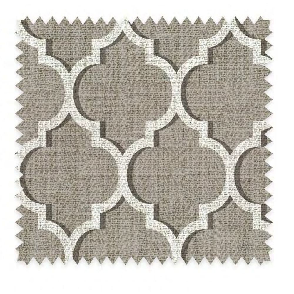 THE WHITE UPHOLSTERY GEOMETRIC  POLYESTER LINEN CO FABRICS