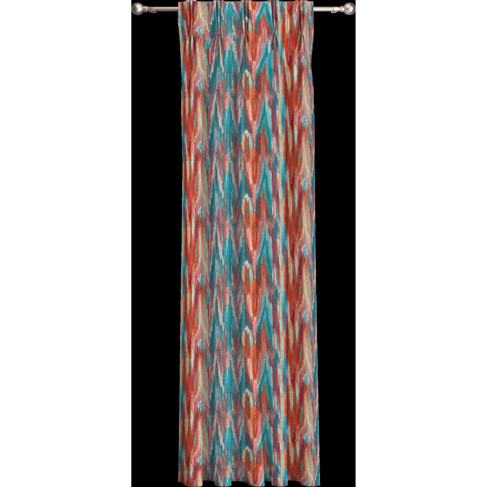 BOMBAY JADE MAHARAJA PT MULTICOLOR TEXTURE CURTAIN FABRICS