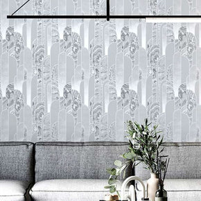 LIBSON GEOMETRIC BIG SILVER HOME DECOR WALL COVER WALLPAPER