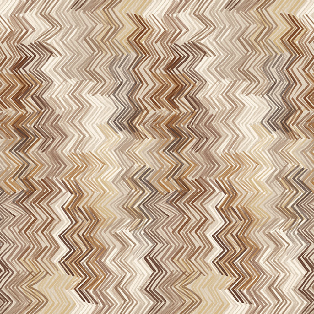 BARBADOS  POLYESTER PRINT ZIGZAG  MAIN CURTAIN FABRICS
