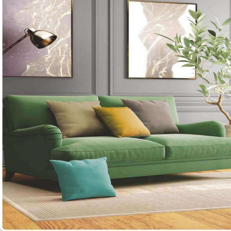 Velvet Adriana Sofa Cushion Febric