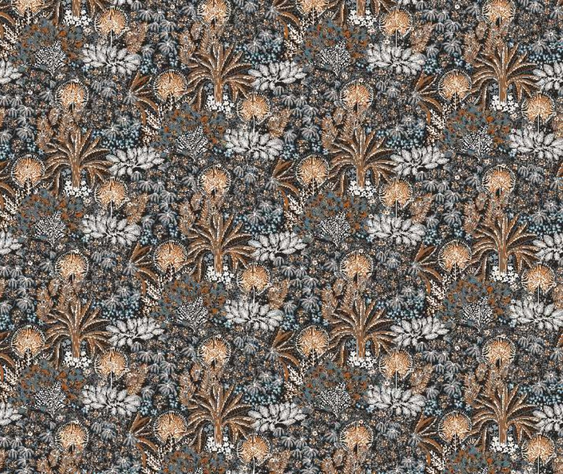 ARUBA  PRINT POLYESTER FABRIC FLORAL CURTAIN  103