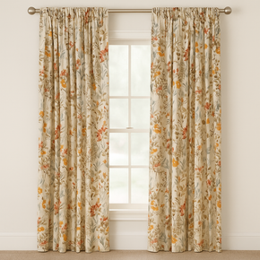 BARBADOS PRINT  POLYESTER BIG FLOWER MAIN CURTAIN  FABRIC