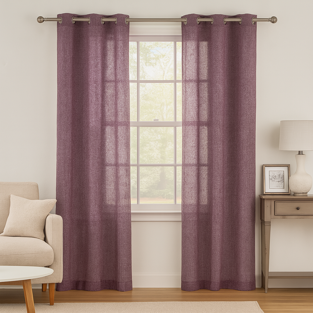 Bloom  32839 Textures Sheer Curtain Fabric – 100% Polyester