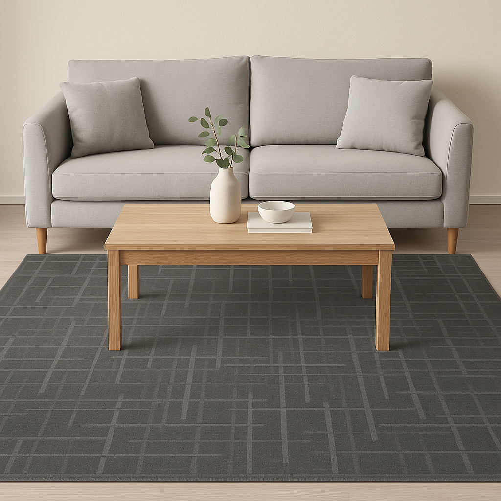 BURLINGTON EDEN 2152C00-UT-STERLING-POL. DARK GREY RUGS