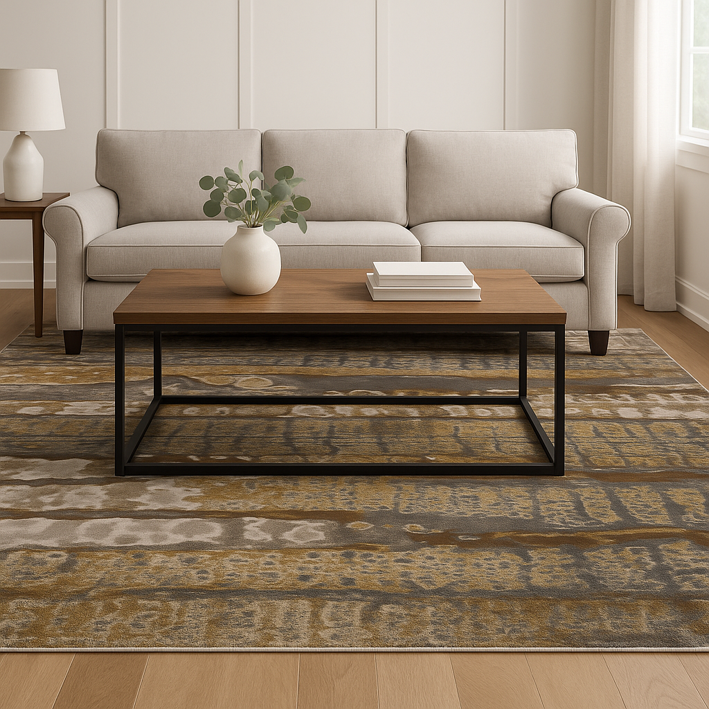 BURLINGTON EDEN 3528C00-UZ-LIGHT YELLOW-POL. GREY RUGS
