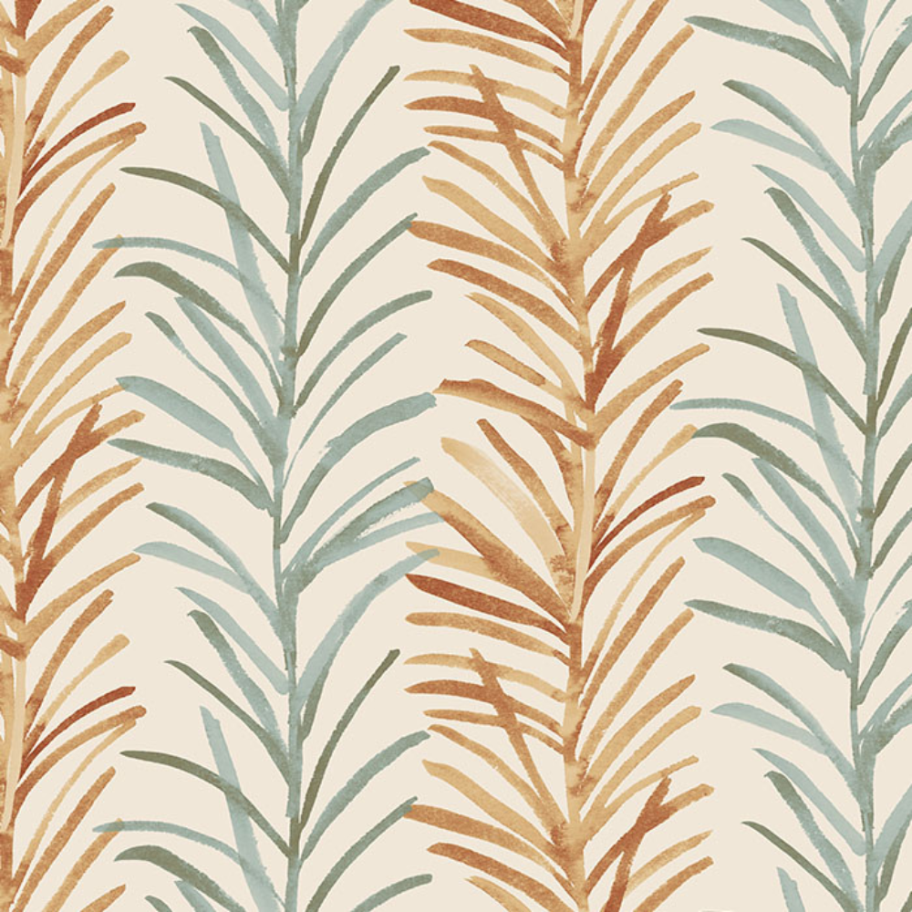 BARBADOS POLYESTER PRINT  LEAF MAIN CURTAIN FABRICS