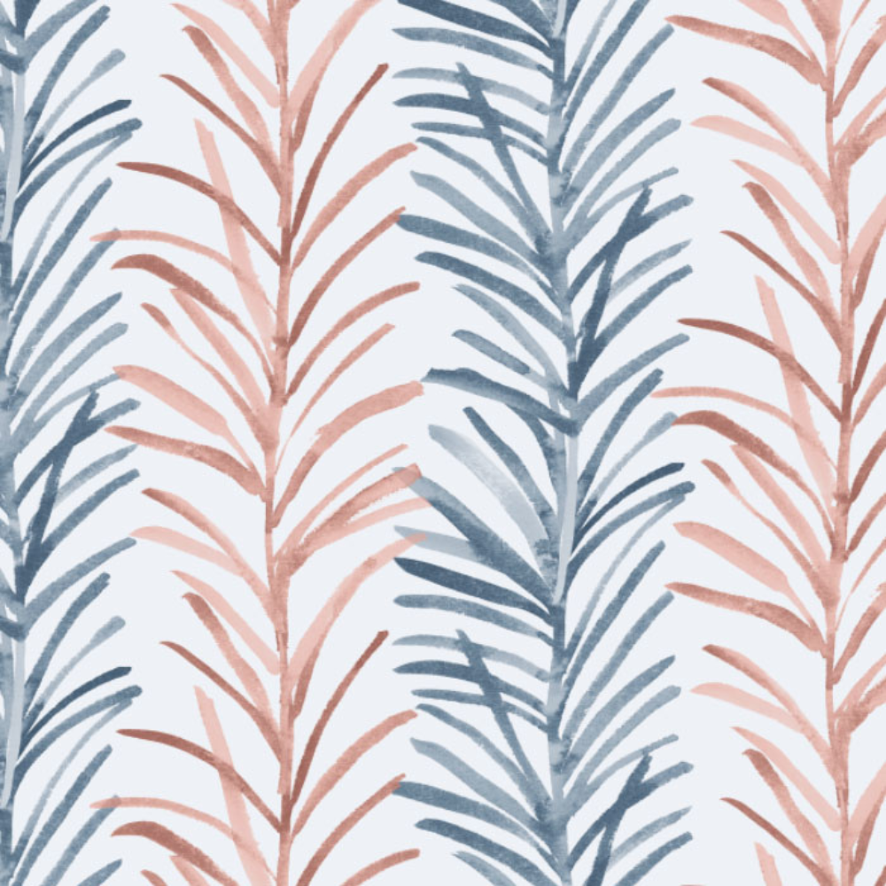 BARBADOS POLYESTER PRINT  LEAF MAIN CURTAIN FABRICS