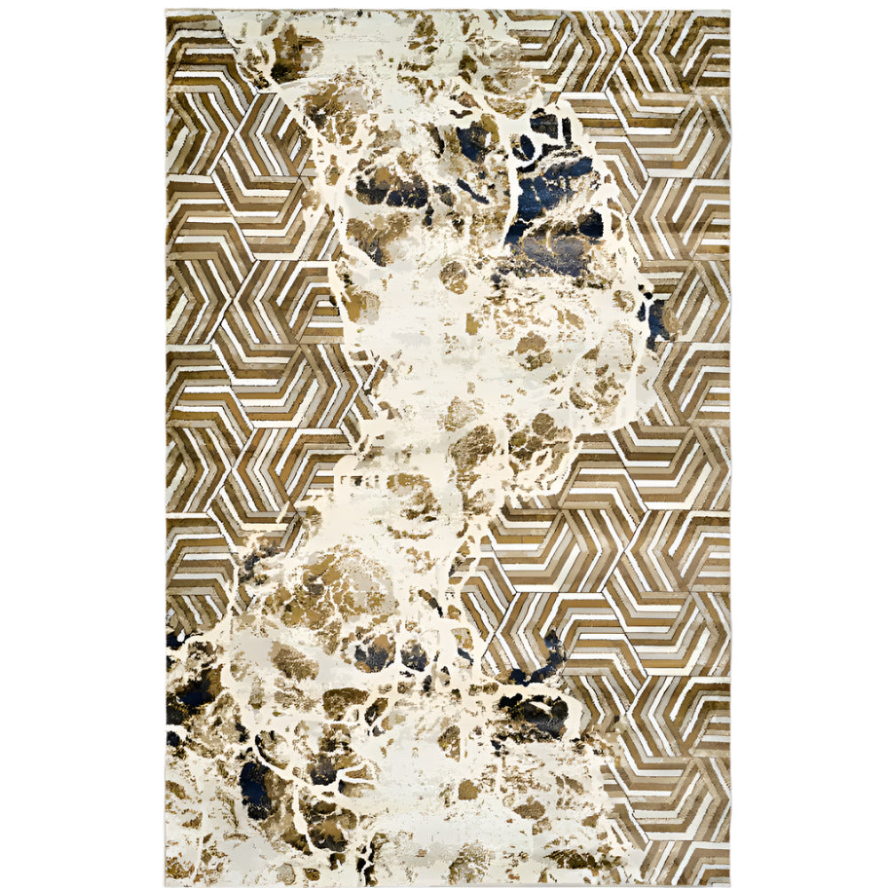 CALYPSO CARPET GEOMETRIC HERRINGBONE BROWN  X